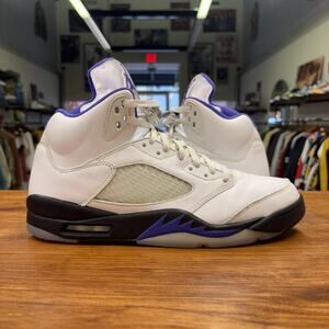 Size 12 - Jordan 5 Concord 2022 White Purple Used No Box